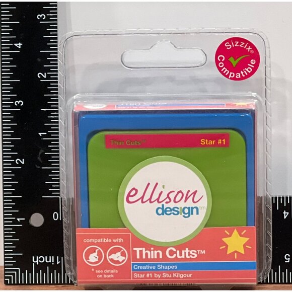 Sizzix 22170 Ellison Design Thin Cuts Creative Shapes Star #1 by Stu Kilgour - Picture 1 of 2